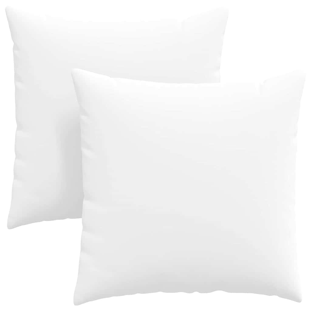 Cuscini da Divano 2 pcs Bianco 60 x 60 cm Tessuto