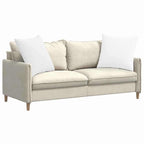 Cuscini da Divano 2 pcs Bianco 60 x 60 cm Tessuto