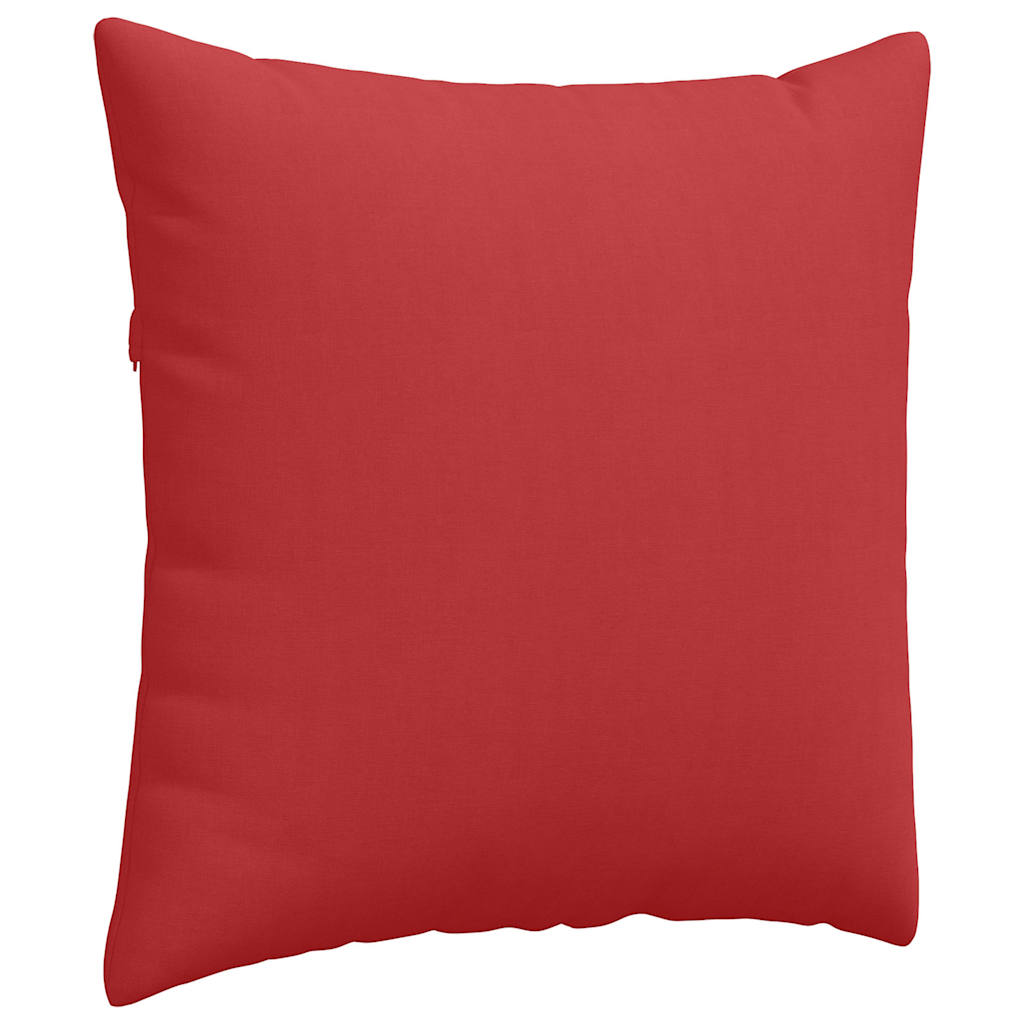 Cuscini da Divano 2 pcs Rosso 60 x 60 cm Tessuto