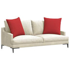 Cuscini da Divano 2 pcs Rosso 60 x 60 cm Tessuto