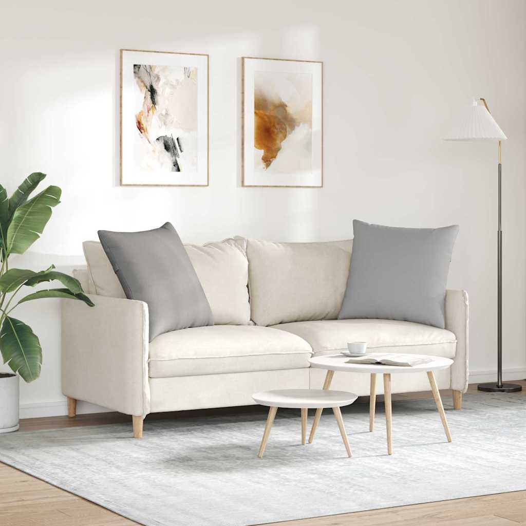 Cuscini da Divano 2 pcs Grigio Nuvola 60 x 60 cm Tessuto