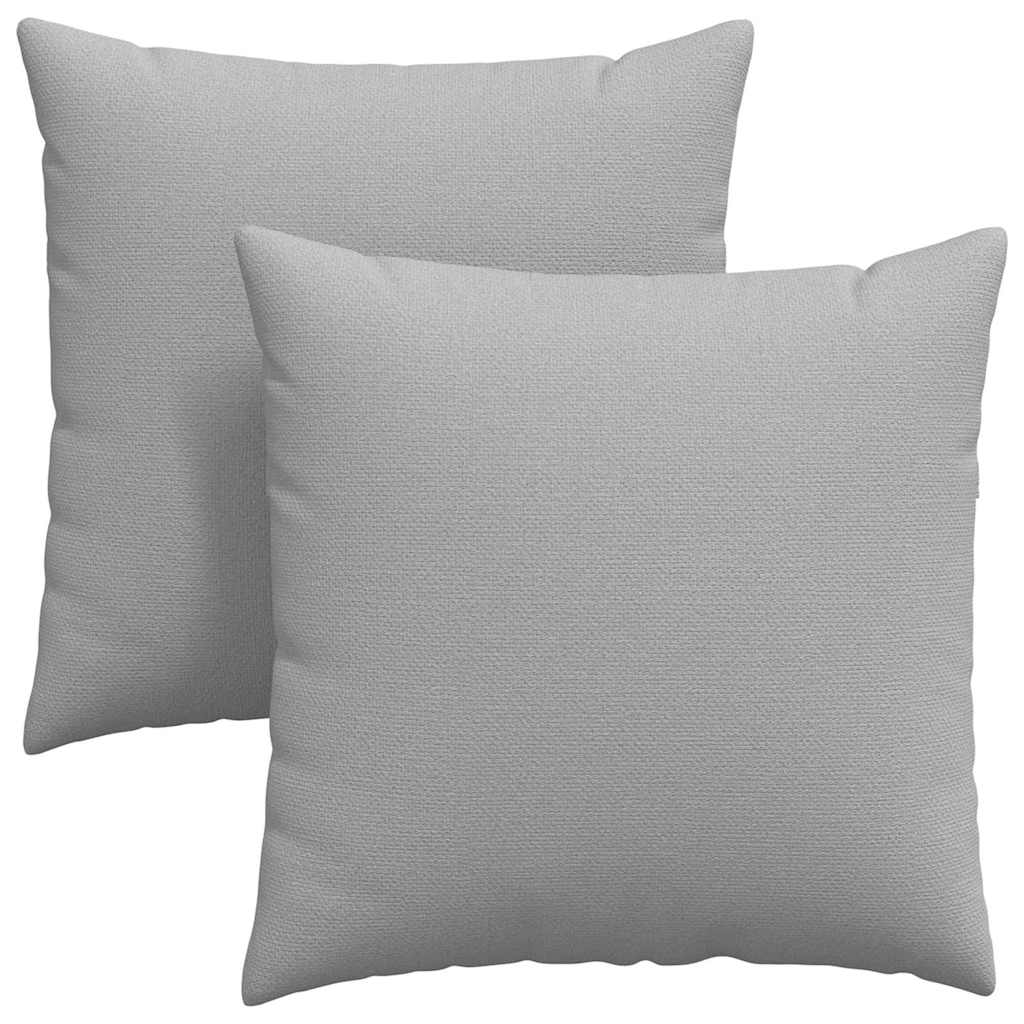 Cuscini da Divano 2 pcs Grigio Nuvola 60 x 60 cm Tessuto