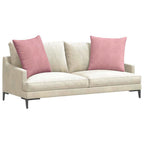 Cuscini da Divano 2 pcs Rosa 60 x 60 cm Tessuto in Cords