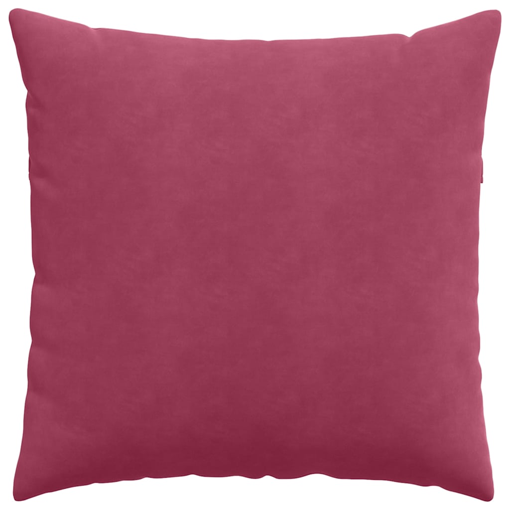 Cuscini da Divano 2 pcs Rosso Vino 60 x 60 cm Tessuto in Cords