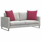 Cuscini da Divano 2 pcs Rosso Vino 60 x 60 cm Tessuto in Cords