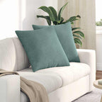 Cuscini da Divano 2 pcs Verde Mare 60 x 60 cm Tessuto in Cords