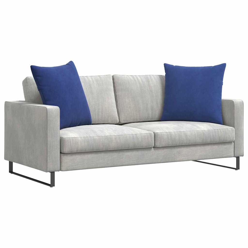 Cuscini da Divano 2 pcs Blu Polizia 60 x 60 cm Tessuto in Cords
