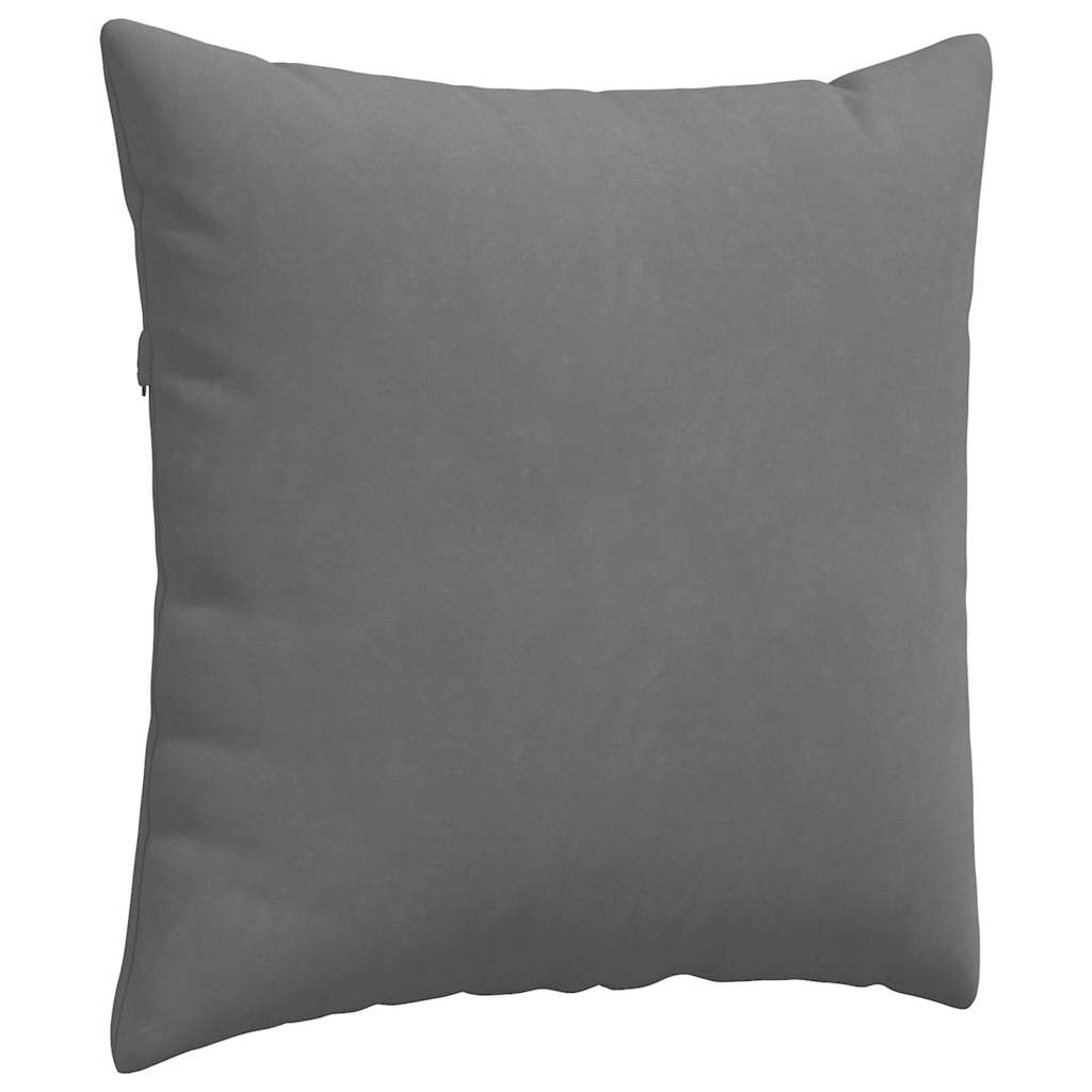 Cuscini da Divano 2 pcs Grigio scuro 60 x 60 cm Tessuto