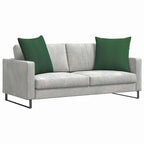 Cuscini da Divano 2 pcs Verde Scuro 60 x 60 cm Tessuto in Cords