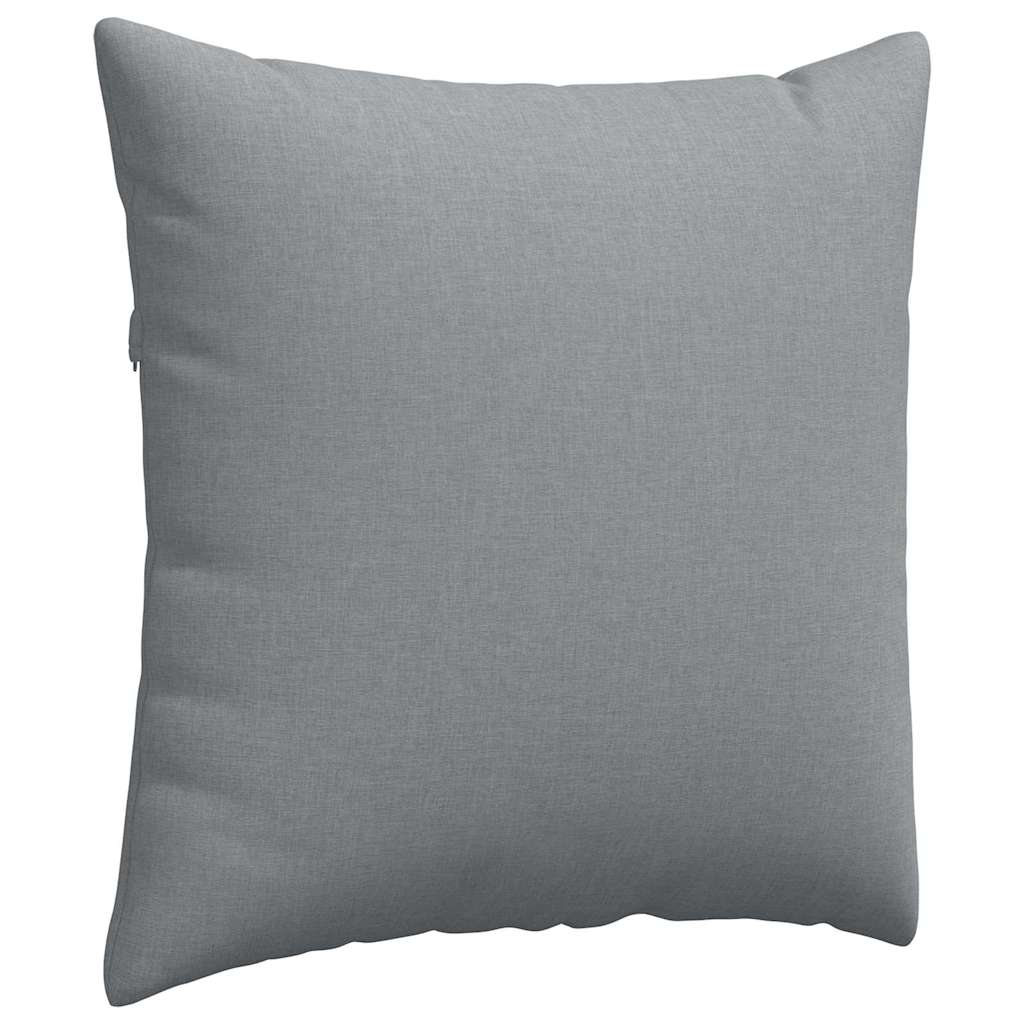 Cuscini da Divano 2 pcs Grigio chiaro 80 x 80 cm Tessuto