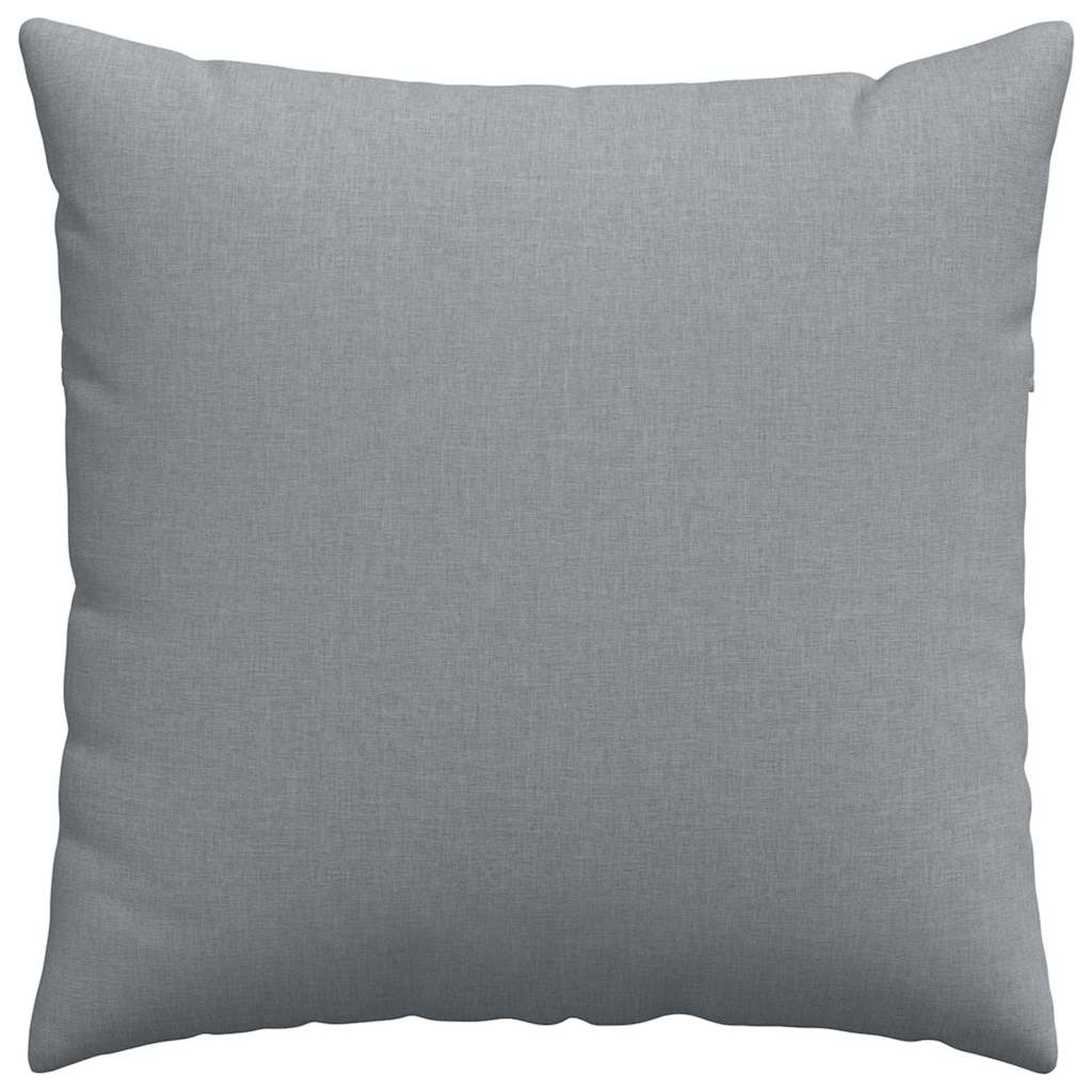 Cuscini da Divano 2 pcs Grigio chiaro 80 x 80 cm Tessuto