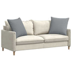 Cuscini da Divano 2 pcs Grigio chiaro 80 x 80 cm Tessuto