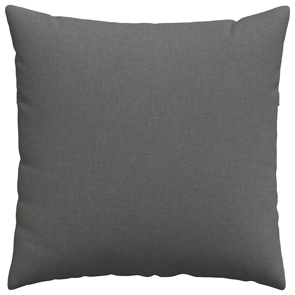 Cuscini da Divano 2 pcs Grigio scuro 80 x 80 cm Tessuto