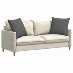 Cuscini da Divano 2 pcs Grigio scuro 80 x 80 cm Tessuto