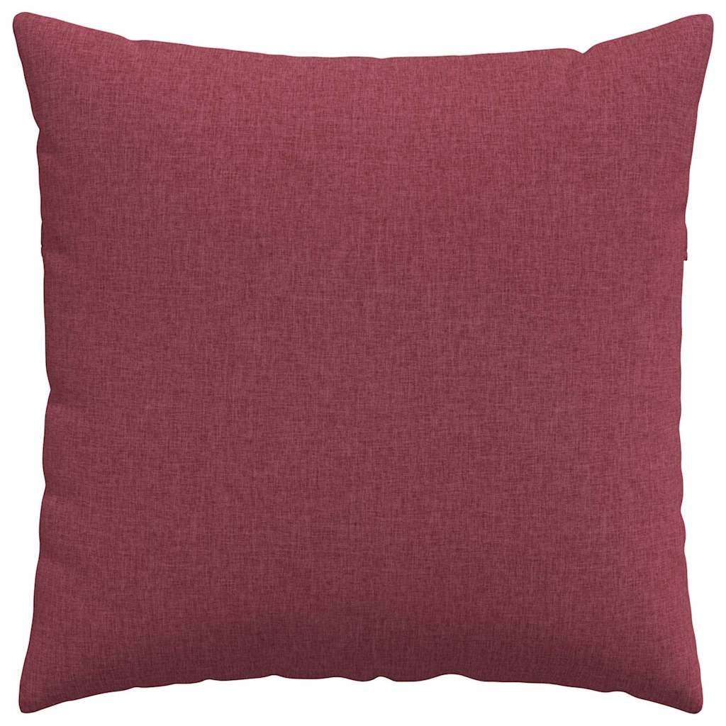 Cuscini da Divano 2 pcs Rosso Vino 80 x 80 cm Tessuto