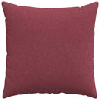 Cuscini da Divano 2 pcs Rosso Vino 80 x 80 cm Tessuto