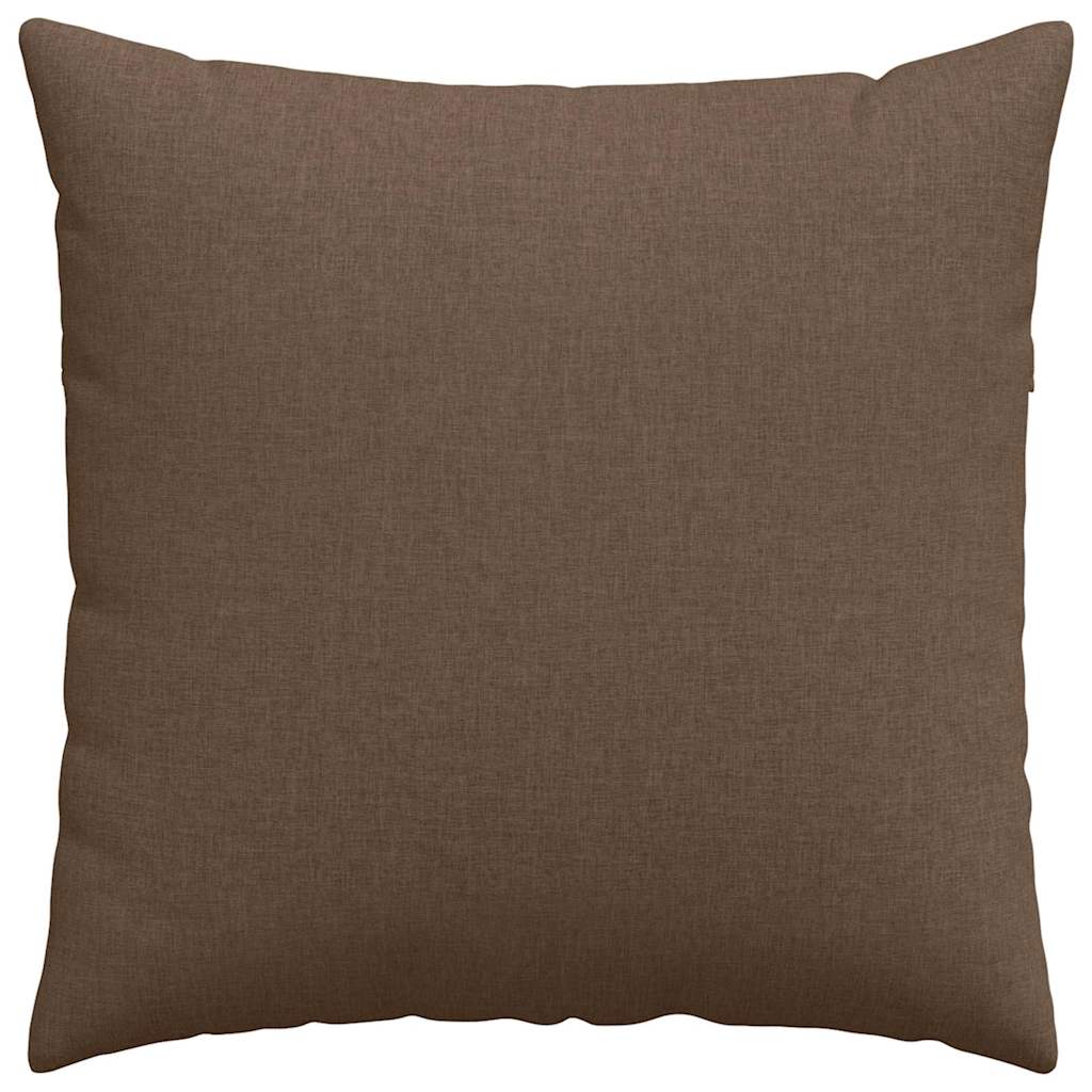 Cuscini da Divano 2 pcs Marrone 80 x 80 cm Tessuto