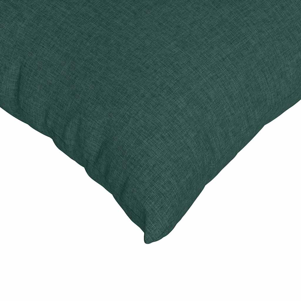 Cuscini da Divano 2 pcs Verde Scuro 80 x 80 cm Tessuto