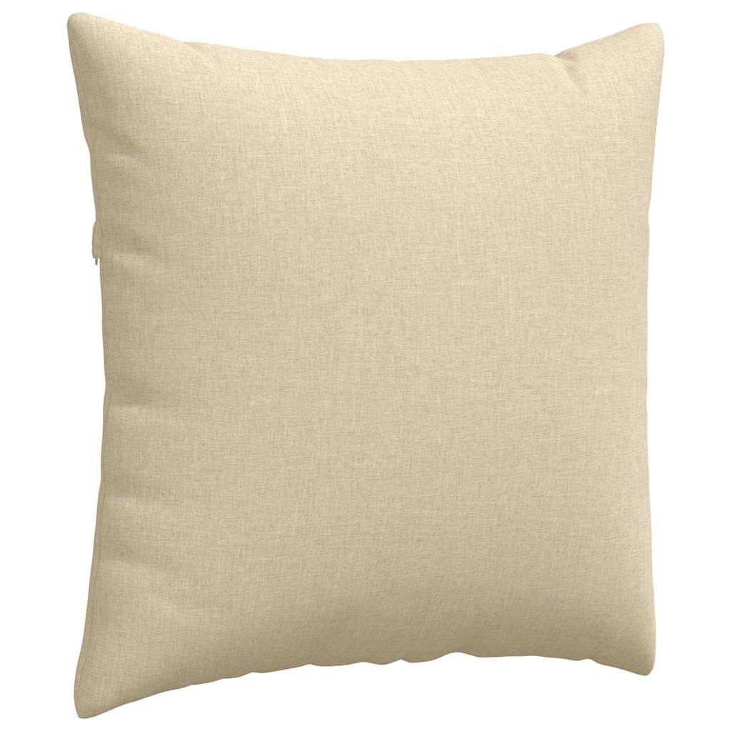 Cuscini da Divano 2 pcs Crema 80 x 80 cm Tessuto