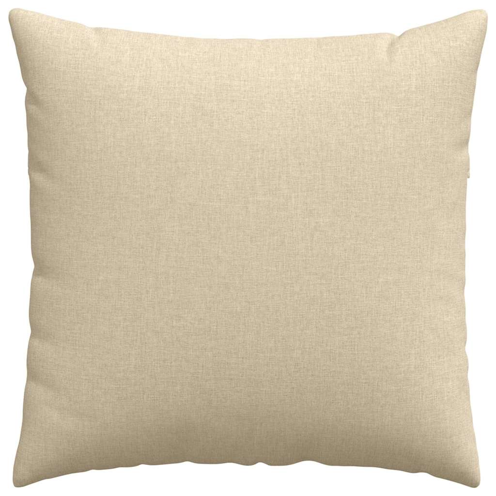 Cuscini da Divano 2 pcs Crema 80 x 80 cm Tessuto