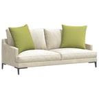 Cuscini da Divano 2 pcs Verde chiaro 80 x 80 cm Tessuto