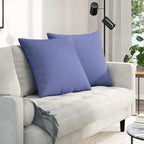 Cuscini da Divano 2 pcs Blu jeans 80 x 80 cm Tessuto