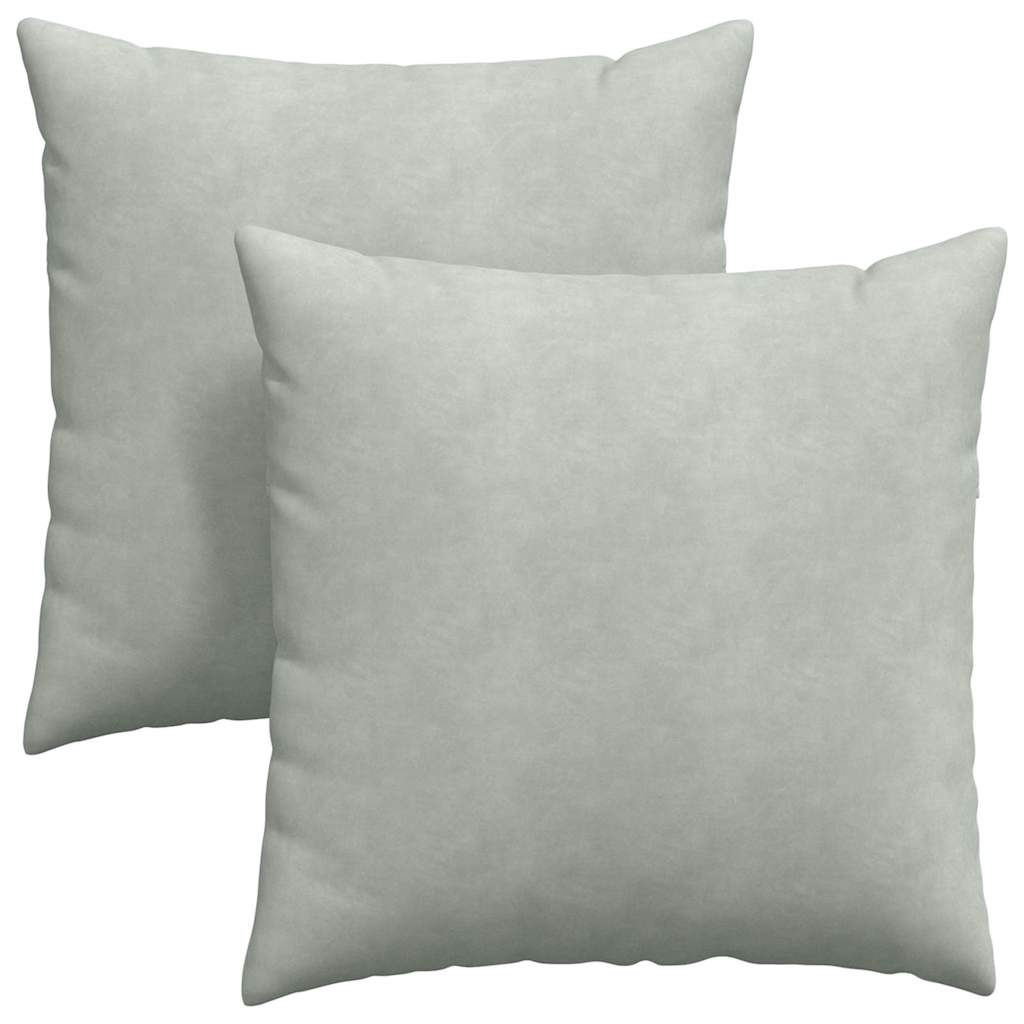 Cuscini da Divano 2 pcs Grigio chiaro 80 x 80 cm