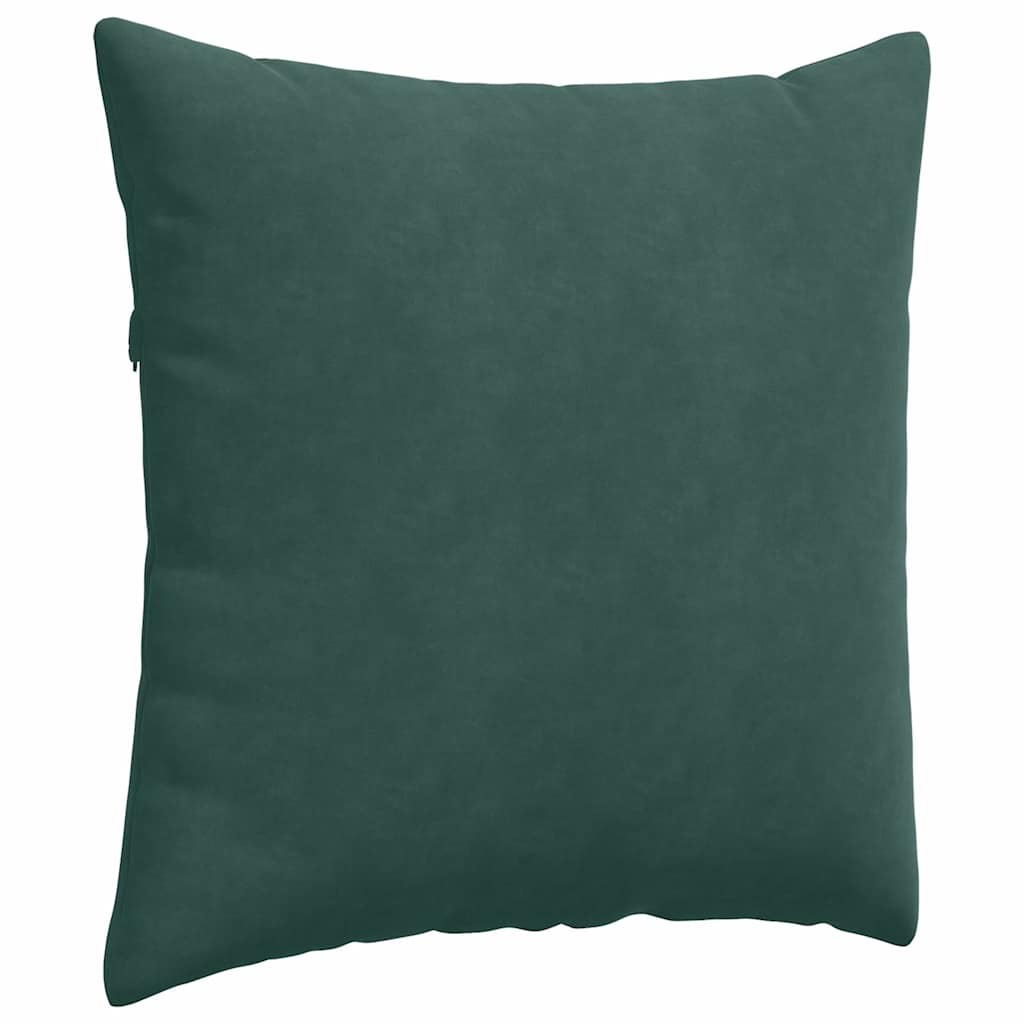 Cuscini da Divano 2 pcs Verde Scuro 80 x 80 cm Tessuto in Cords