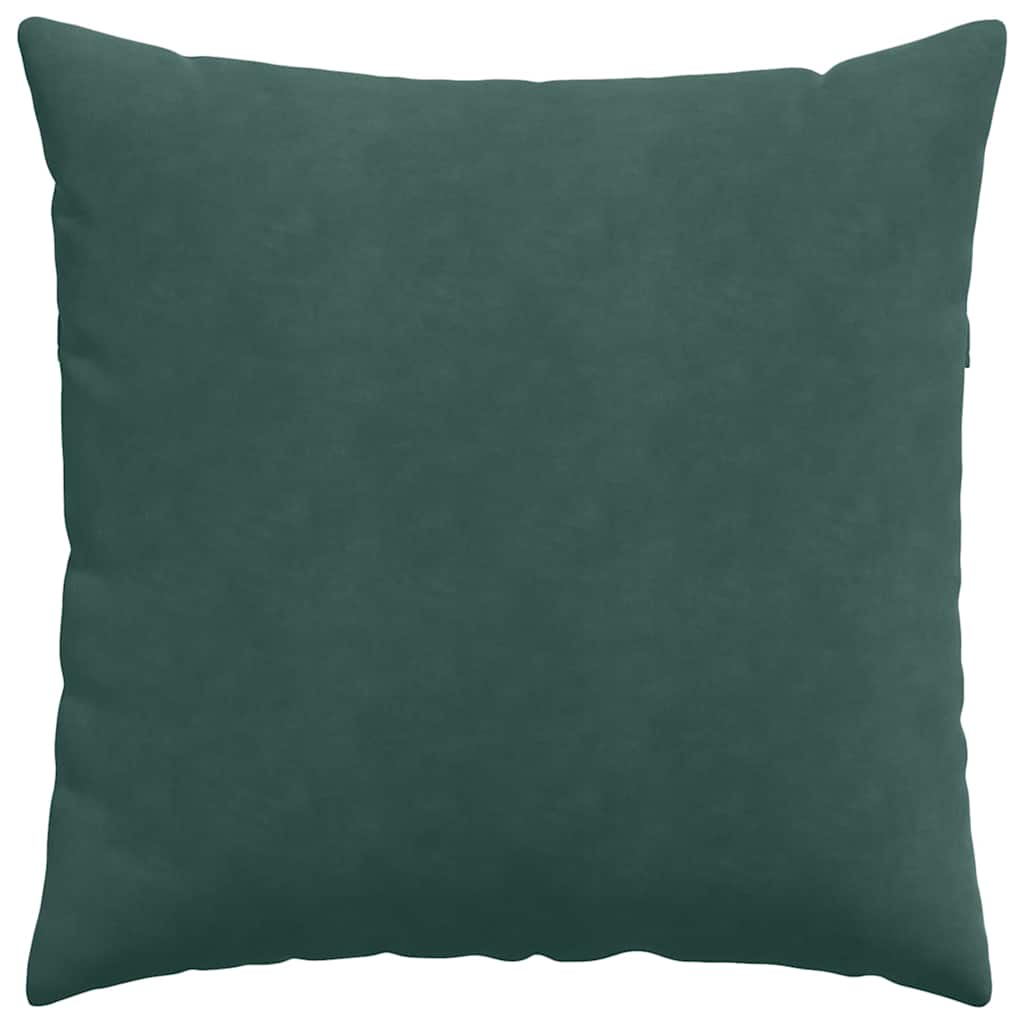 Cuscini da Divano 2 pcs Verde Scuro 80 x 80 cm Tessuto in Cords