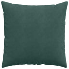 Cuscini da Divano 2 pcs Verde Scuro 80 x 80 cm Tessuto in Cords