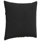 Cuscini da Divano 2 pcs Nero 80 x 80 cm Tessuto in Cords