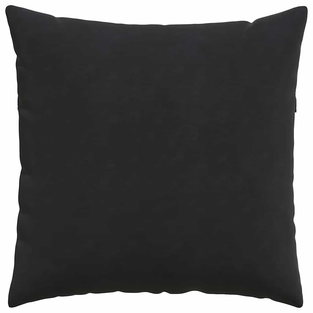 Cuscini da Divano 2 pcs Nero 80 x 80 cm Tessuto in Cords