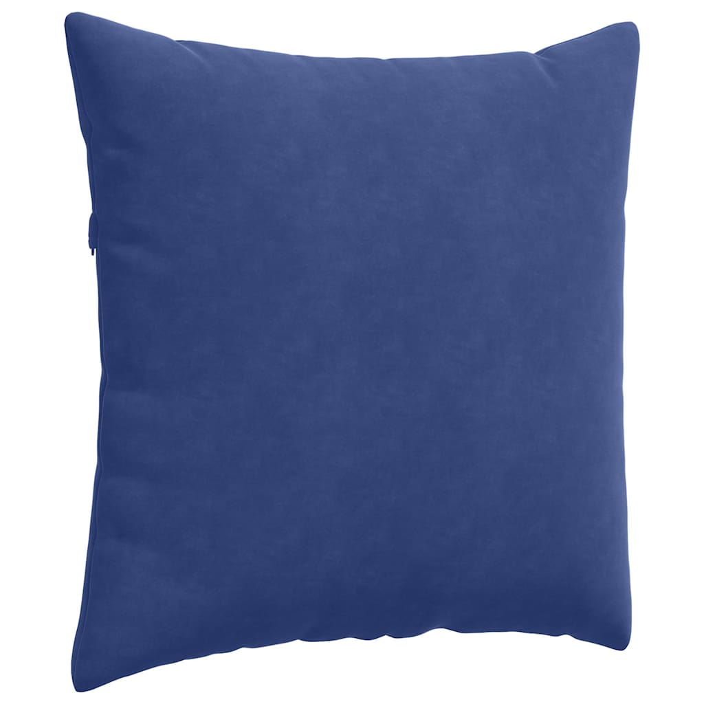 Cuscini da Divano 2 pcs Blu Polizia 80 x 80 cm Tessuto in Cords