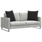 Cuscini da Divano 2 pcs Nero 80 x 80 cm Tessuto
