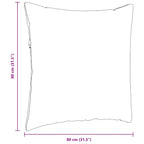 Cuscini da Divano 2 pcs Nero 80 x 80 cm Tessuto
