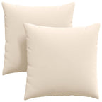 Cuscini da Divano 2 pcs Beige 80 x 80 cm Tessuto