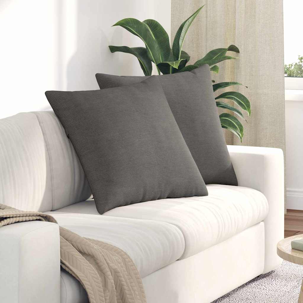 Cuscini da Divano 2 pcs Grigio chiaro 80 x 80 cm