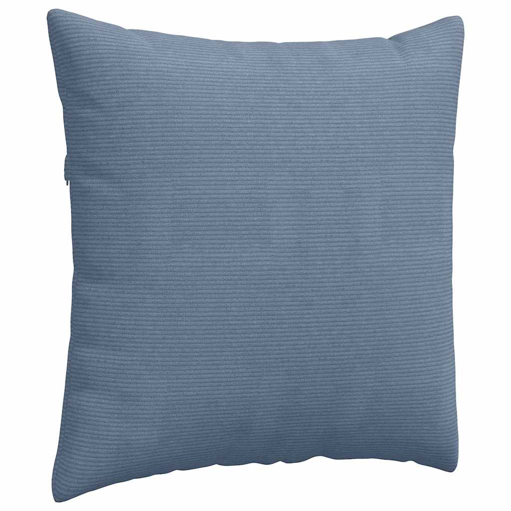 Cuscini da Divano 2 pcs Blu 80 x 80 cm Tessuto in Cords