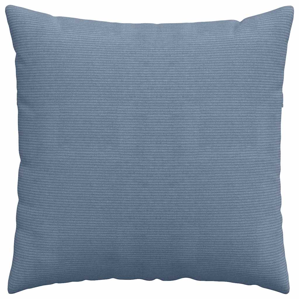 Cuscini da Divano 2 pcs Blu 80 x 80 cm Tessuto in Cords