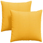 Cuscini da Divano 2 pcs Giallo Chiaro 80 x 80 cm