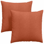 Cuscini da Divano 2 pcs Rosso Arancio 80 x 80 cm