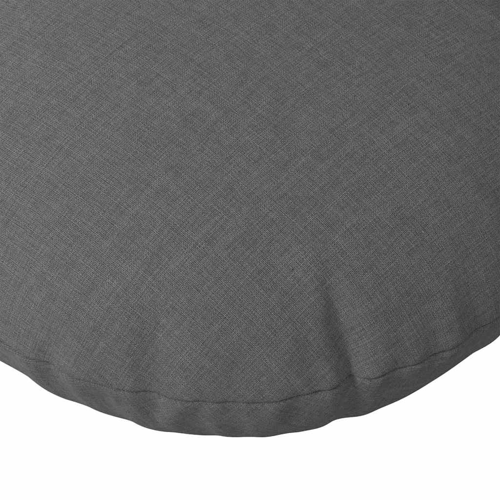 Cuscini per Seduta 2 pcs Grigio scuro Ø30 x 13 cm Tessuto