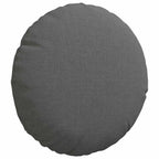 Cuscini per Seduta 2 pcs Grigio scuro Ø30 x 13 cm Tessuto