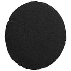 Cuscini per Seduta 2 pcs Nero Ø30 x 13 cm Tessuto