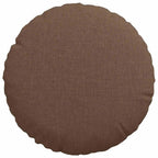 Cuscini per Seduta 2 pcs Marrone Ø30 x 13 cm Tessuto