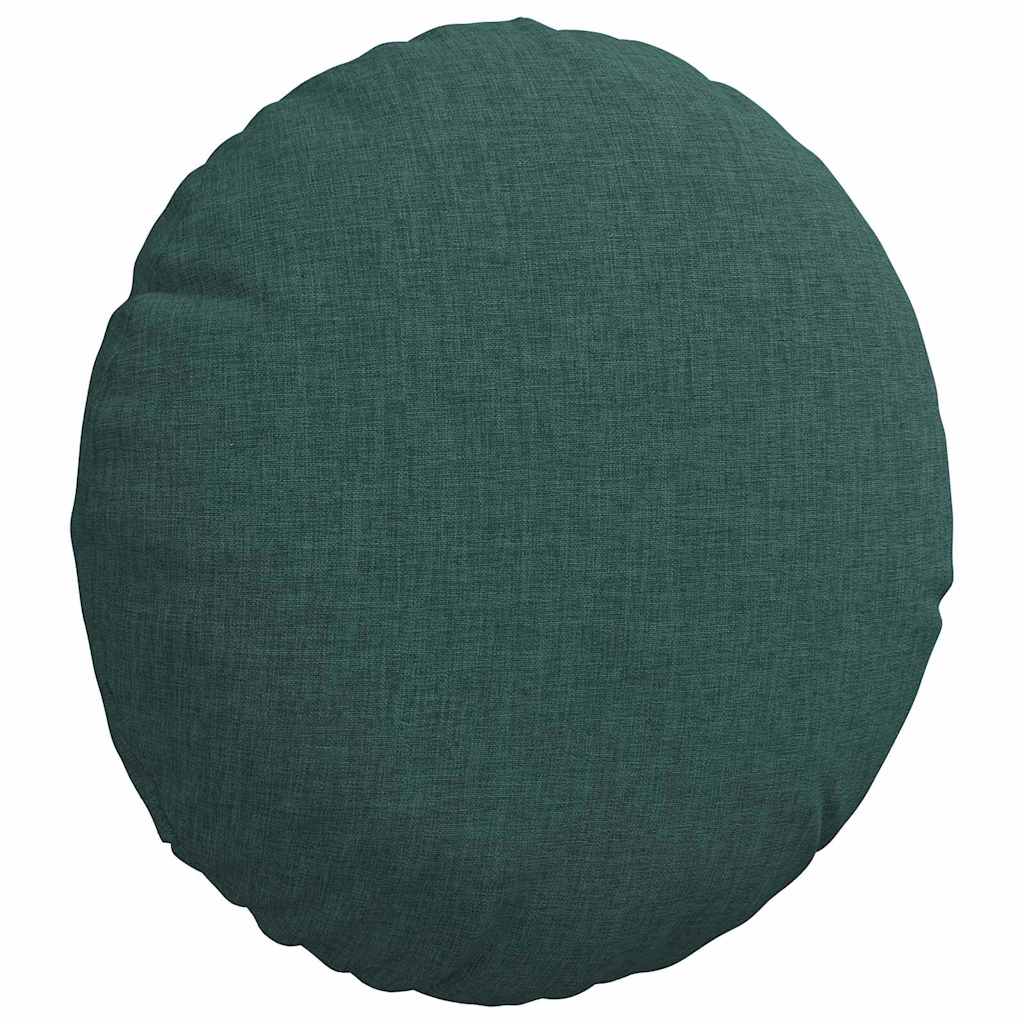 Cuscini per Seduta 2 pcs Verde Scuro Ø30 x 13 cm Tessuto