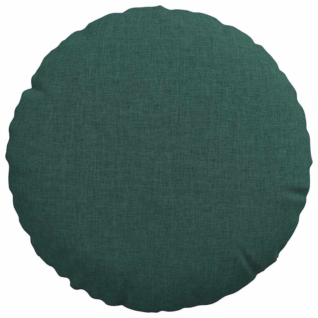 Cuscini per Seduta 2 pcs Verde Scuro Ø30 x 13 cm Tessuto