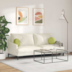 Cuscini per Seduta 2 pcs Verde chiaro Ø30 x 13 cm Tessuto