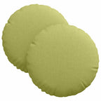 Cuscini per Seduta 2 pcs Verde chiaro Ø30 x 13 cm Tessuto