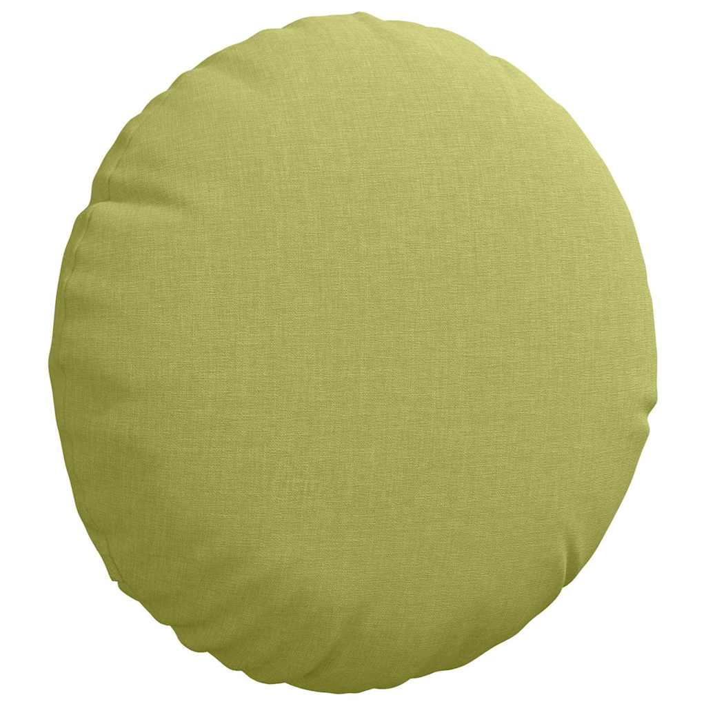 Cuscini per Seduta 2 pcs Verde chiaro Ø30 x 13 cm Tessuto